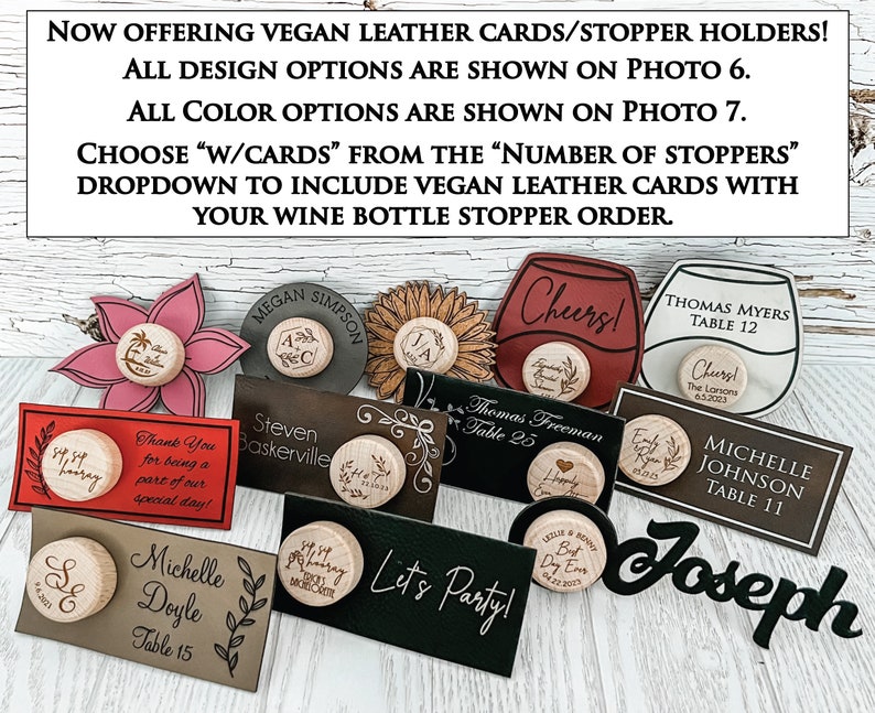 Logo Wine Bottle Stopper Promotional Item Corporate Gift Business Marketing Swag Your Design Custom Wine Cork Wedding Favor A Deadly Vintage image 7