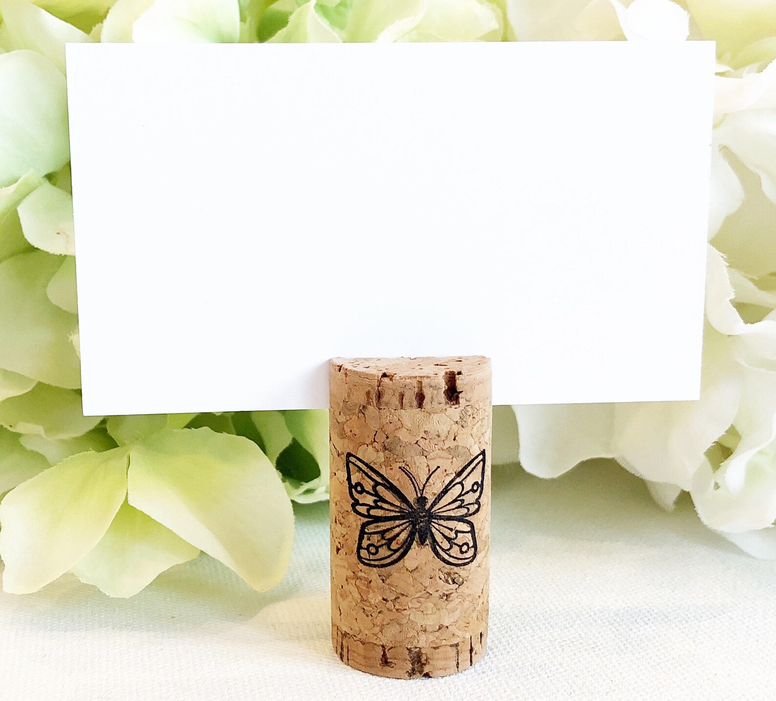 Wine Cork Escort Card Holder Custom Wine Cork Card Holder Etsy