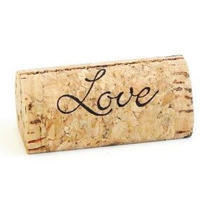 Wine Cork Escort Card Holder Custom Wine Cork Card Holder Personalized Wine Cork Name Card Holder Wine Themed Wedding Love image 9