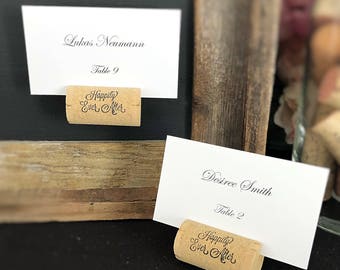 Magnetic Wine Cork Place Card Holders, Personalized Wine Cork Card Holder,  Wine Cork Magnet, Table Setting, Magnetic Cork, Wine Cork Favor