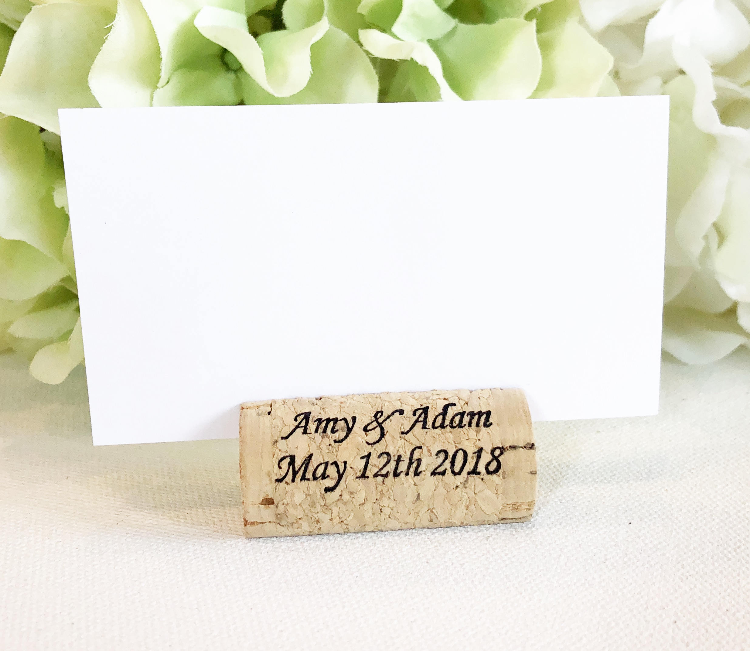 Personalized Wine Cork Escort Card Holder Custom Wine Cork Etsy