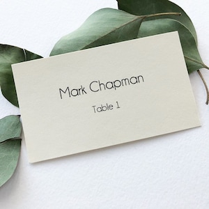 Ivory Wedding Place Cards Wedding Name Card Table Place Cards Escort Card Place Setting Seating Cards Rustic Place Cards Personalized Cards