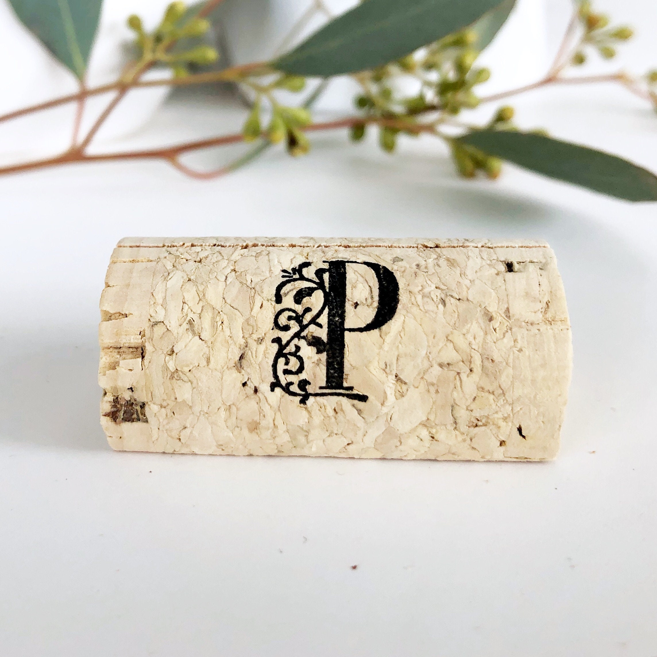 Personalized Wine Cork Place Card Holder Custom Wine Cork Etsy