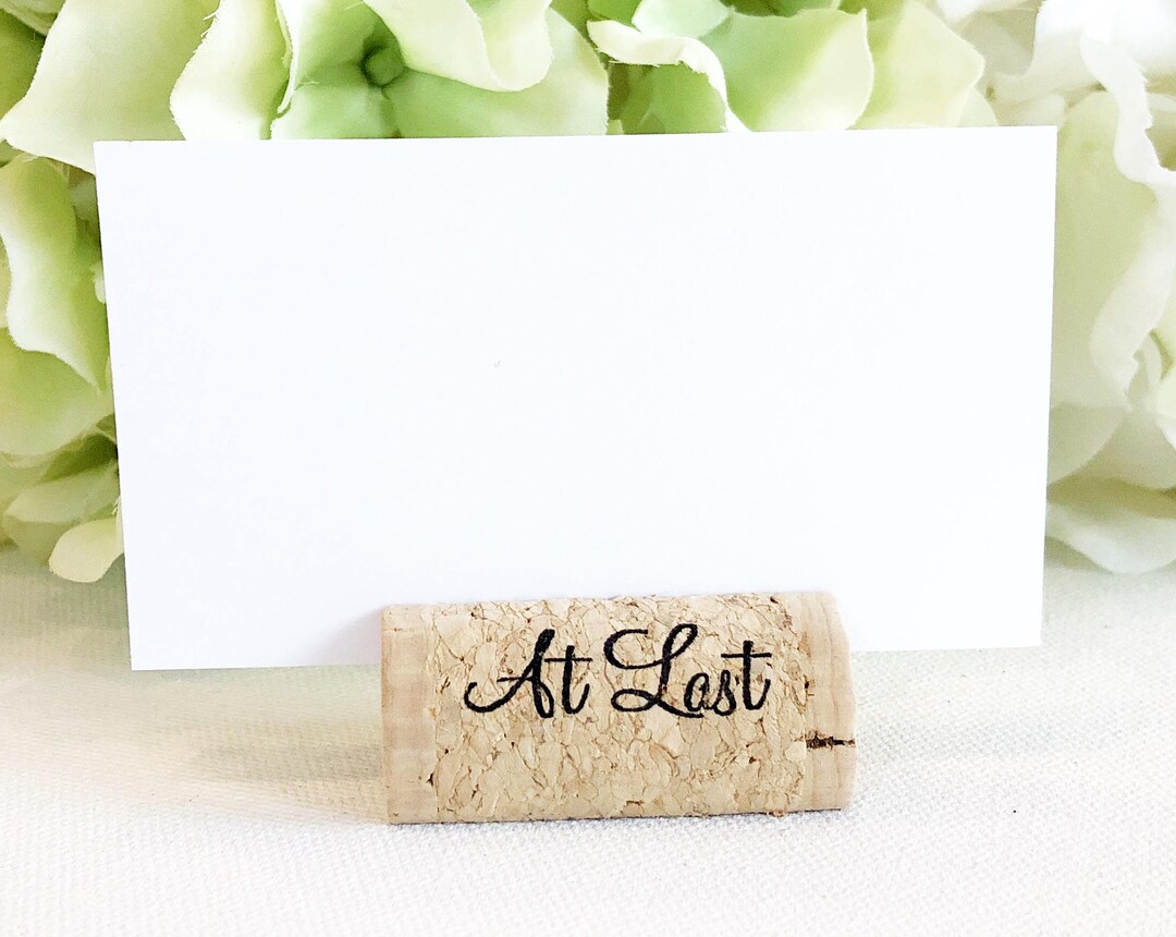 Wine Cork Escort Card Holder Custom Wine Cork Card Holder Etsy