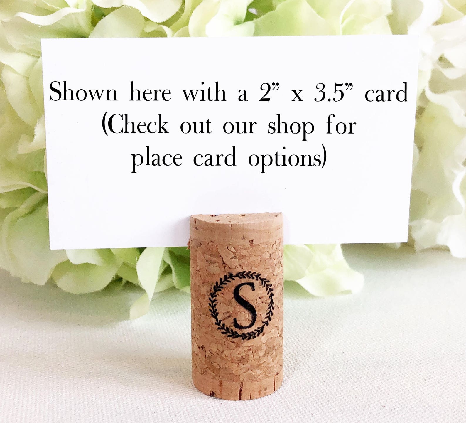 Wine Cork Escort Card Holder Custom Wine Cork Card Holder Etsy