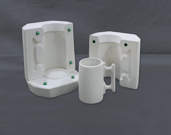 500cc Plaster Cup Mold: Durable Ceramic & Porcelain Casting