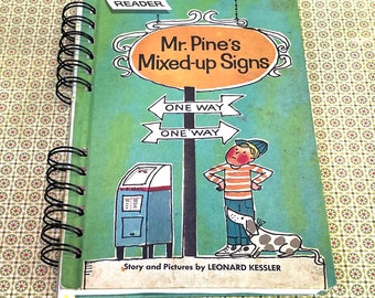 Mr. Pine's Mixed-up Signs Notebook // Blank Journal // Gift for a writer or artist