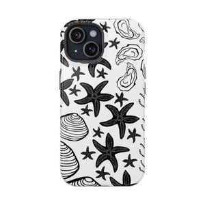 Coastal Shells Magnetic Tough Cases, IPhone 14 15 16, phone cover, Beach Lovers Gift, Summer Vibe, Unique Design, Coastal Decor, sea, ocean