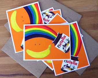 Nutella Boxed Set of Cards | Nutella Lover, LGBT Gift, Funny BFF Cards, Dessert Lover