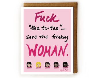 Breast Cancer Card | Mastectomy Gift, Chemo Card, Ta-Tas