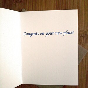 Housewarming Card Blank Card, New House, New Homeowner, New Apartment, Moving image 4