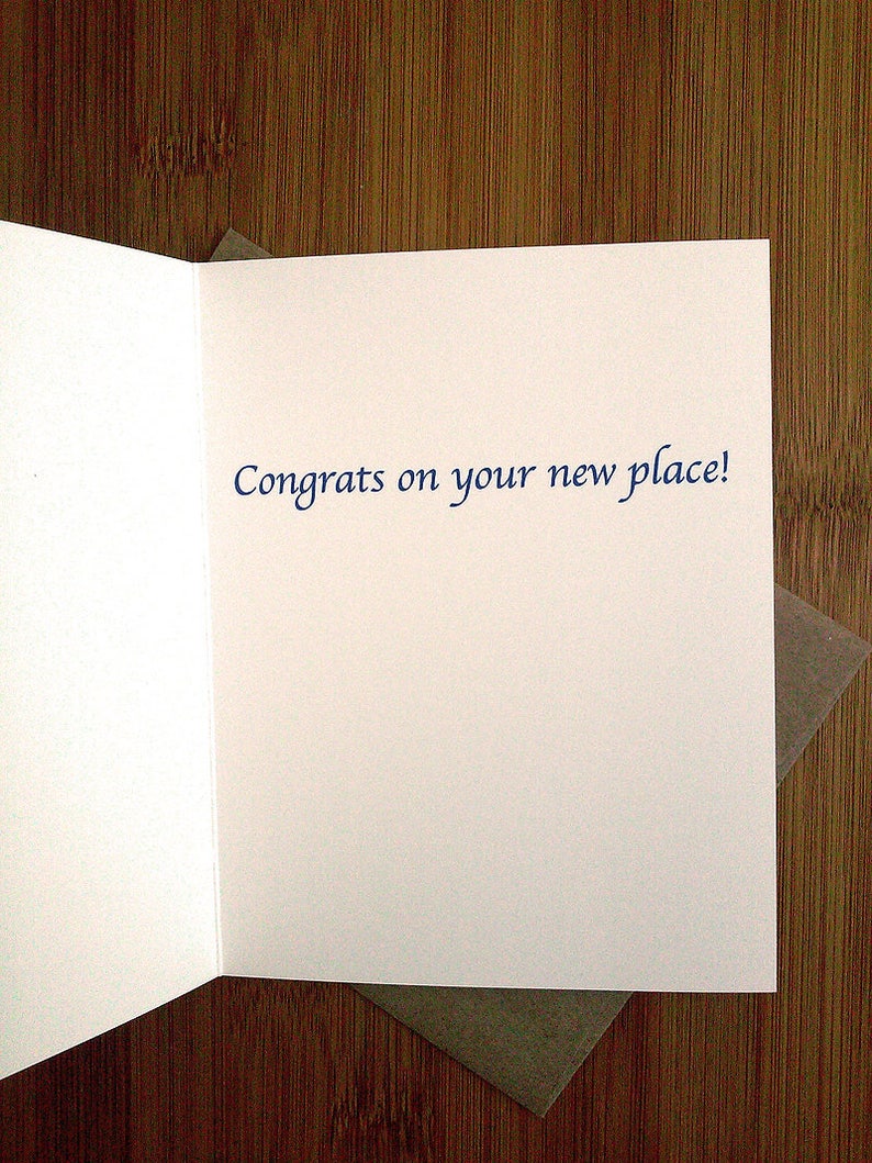 Housewarming Card Blank Card, New House, New Homeowner, New Apartment, Moving image 4