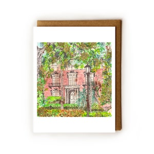 Carte de savane en Géorgie | Souvenir de la savane, maison Mercer, minuit dans le jardin du bien et du mal, histoires de fantômes