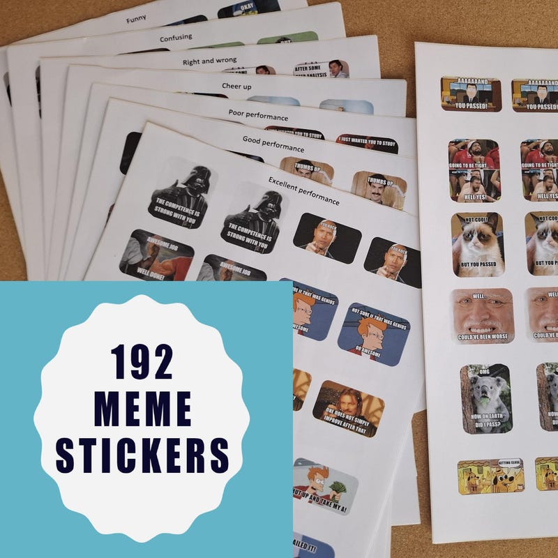 Meme Stickers 2026 - Etsy