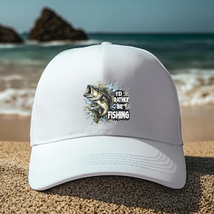 Rather Be Fishing Hat Funny Hat Fishing Lover Hat Sarcastic Hat Gift Idea Fathers Day Gift Birthday Gift Vacation Hat Vintage Hat Retro Hat