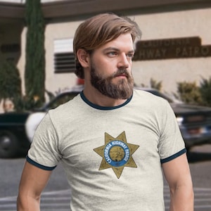 Vintage CHiPs TV Show Ringer T-Shirt | Retro Style | Classic TV Nostalgia | Unisex