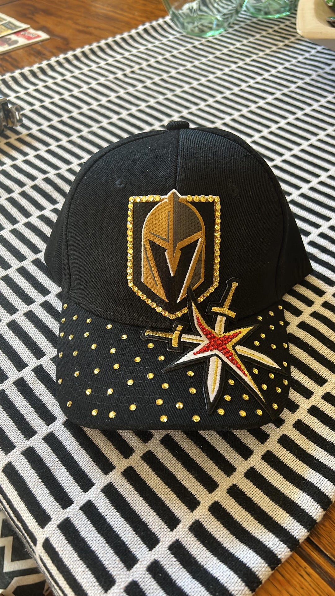 Vegas Golden Knights Bling Hat - Etsy display picture 2