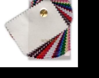 Individual Spring 12 Season Color Analysis Drapes 28X48CM. 100% cotton poplin precision dyed and individually labeled. 43 options.