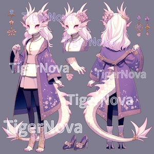 Furry Dragon Girl Adopt OC