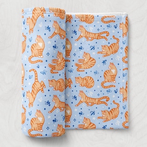 Orange Cat Blanket Pattern Orange Tabby Cat Gifts for Best Friend Blanket Cat Lover Decor For Living Room Throw Blanket Cat Adoption Gift