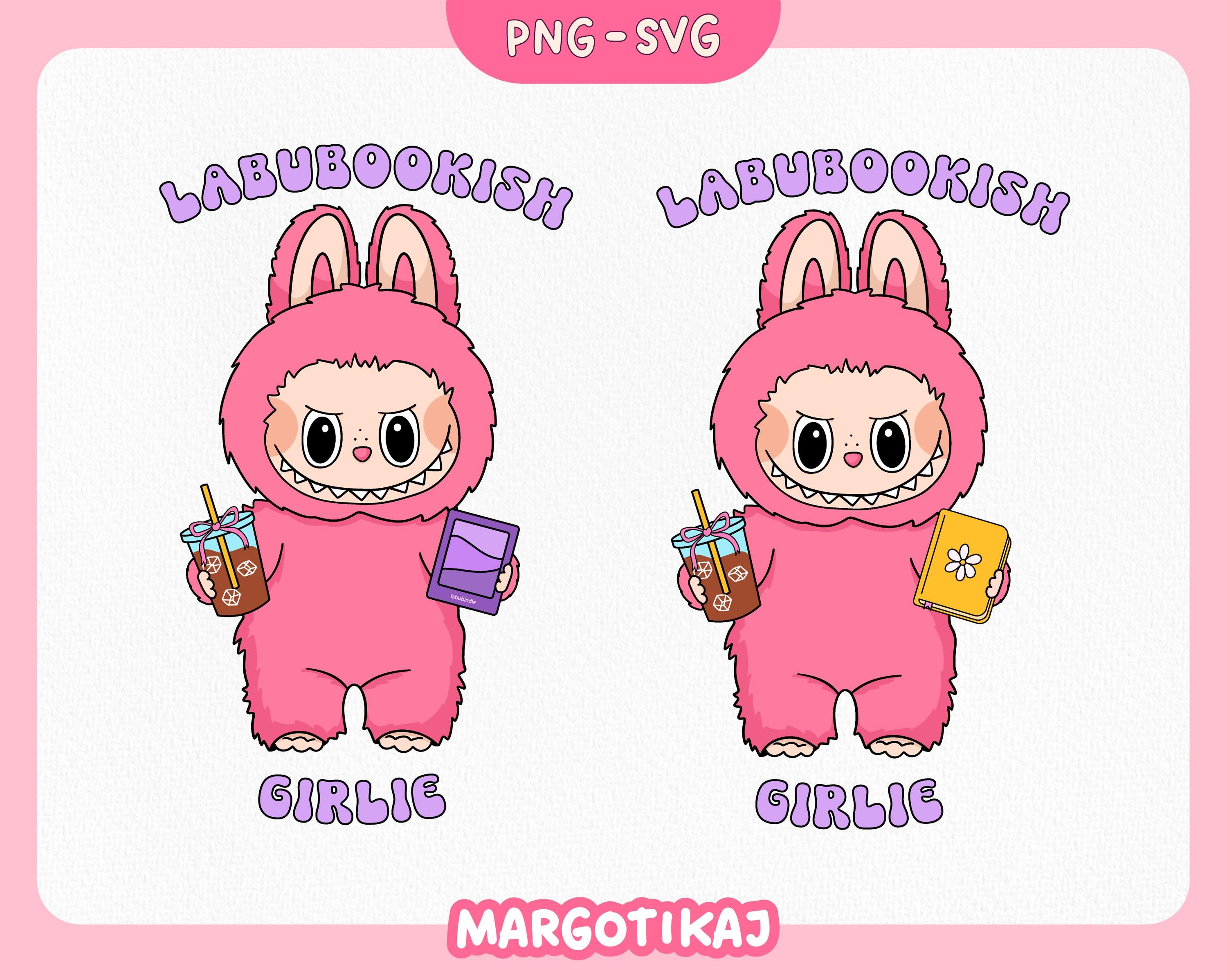 Clipart PNG livresques, autocollant tendance mignon amateur de livres, Kindle Girly PNG, signet Design SVG, lecture fille Clipart, usage Commercial