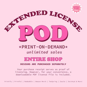 Print-On-Demand Lizenz für ALLE Designs in meinem Shop