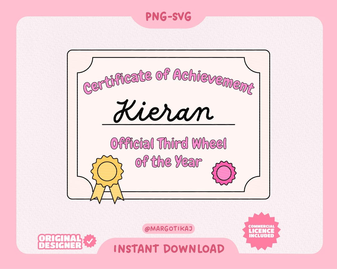 Kieran From Blood and Ash SVG, Official Third Wheel of the Year