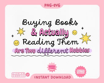 Funny Book SVG: Bookworm Clipart, Stickers, Shirts (Digital Download)