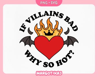 Hot Villain PNG Sticker: Bookish Dark Romance Clipart (PNG & SVG)