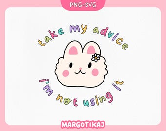 Sticker Sarcastic Bunny: Snarky meme png, SVG (digitale download)