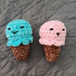 2 Cute Crocheted Ice Creams