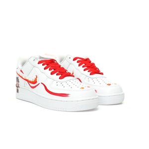 Custom Air Force sneakers with hand made painted Anime Nezha sneakers Cartoon anime Spring colors