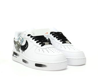 Custom Air Force sneakers AF1 hand made painted Sesame Street