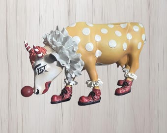 Cow Parade #9128 "You Can't Have A Parade Without A Clown" Cow