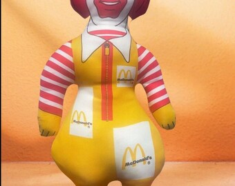 Vintage McDonalds Ronald McDonald Stuffed  Doll 1983