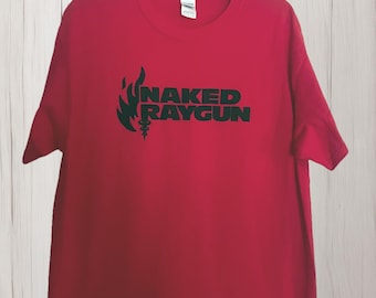 Naked Raygun Large Flame Concert T Shirt Red NEW!