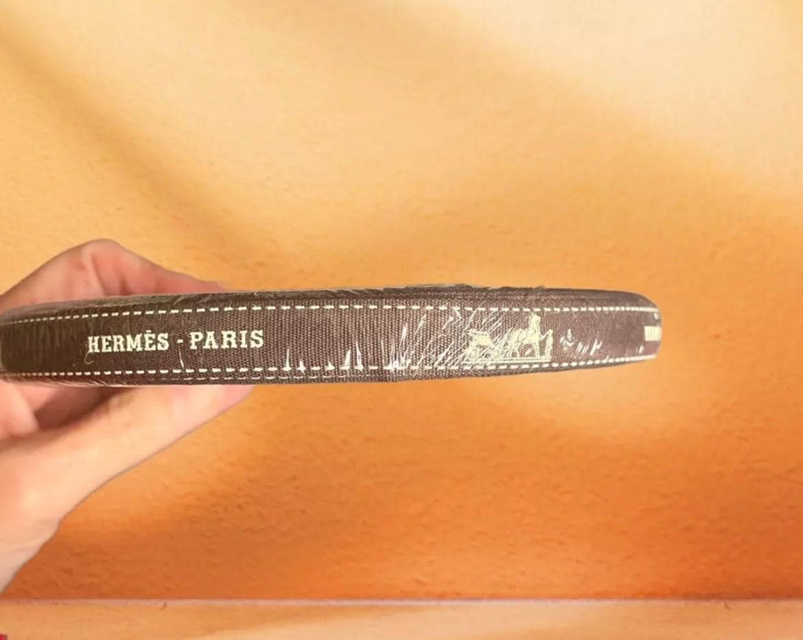 New With Seal Authentic HERMES Ribbon Roll 50m 54 Yards Brown W