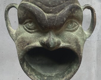 Antique Chinese Bronze / Brass - Demon Censer / Incense Burner - Meiji period