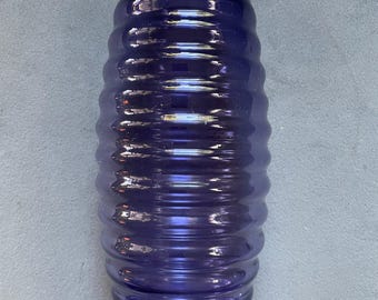 Dartington Gems Amethyst 9" Beehive Vase ~ Handmade Glass