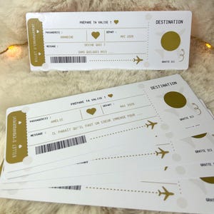 Personalized scratch card – Boarding pass, gift or surprise for all your special occasions!