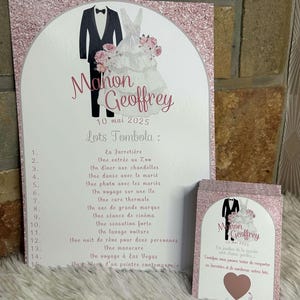 Tombola des mariés thème rose gold : Cartes à Gratter Personnalisées pour une Animation Originale et Inoubliable