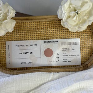 Carte à gratter personnalisée – Ticket d’embarquement, cadeau ou surprise pour toutes vos occasions spéciales ! image 2