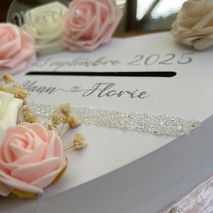 Urne mariage - Urne personnalisée - Boite à carte mariage - Urne en forme de coeur