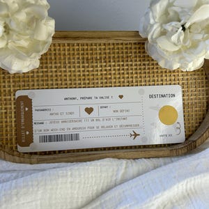 Carte à gratter personnalisée – Ticket d’embarquement, cadeau ou surprise pour toutes vos occasions spéciales ! image 7