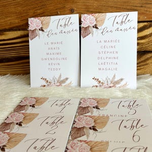 Table plan poster - Boho table plan - Wedding poster - Table plan