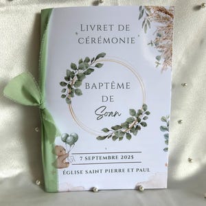 Ceremony booklet - Baptism ceremony booklet - Baptism mass booklet - Animal baptism - Country baptism