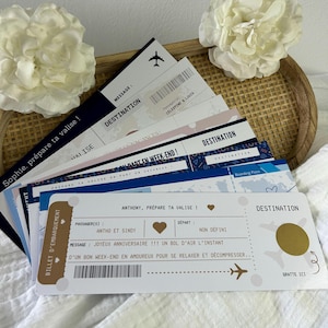 Personalized scratch card – Boarding ticket, gift or surprise for all your special occasions!