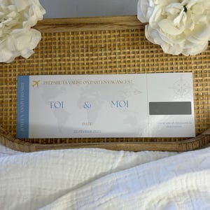 Carte à gratter personnalisée – Ticket d’embarquement, cadeau ou surprise pour toutes vos occasions spéciales ! image 5