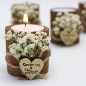Bulk Personalized Candle Wedding Favors for Guests Rustic Wedding Favor Bridal Shower Favor Unique Wedding Favor Wedding Guest Gifts Candle