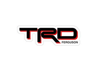 Norm Macdonald TRD Racing Logo Sticker, Transparent Die-Cut Outdoor Sticker